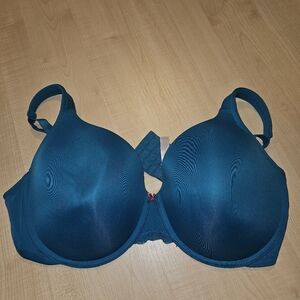 Cacique Blue Full Coverage Bra with Underwire Support